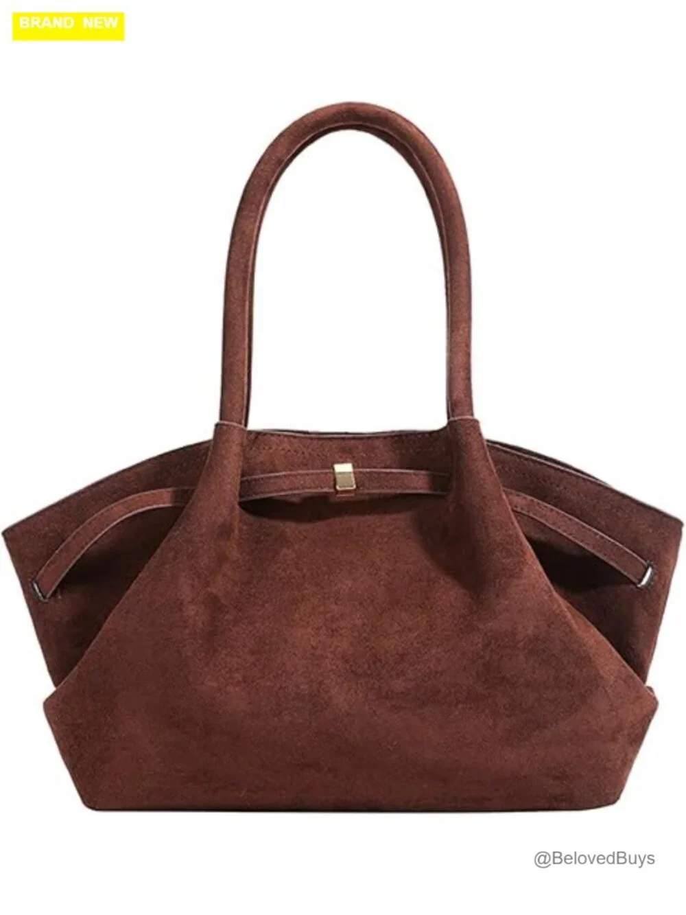 Faux Suede Hobo Tote Bag Shoulder Purse for Work Office